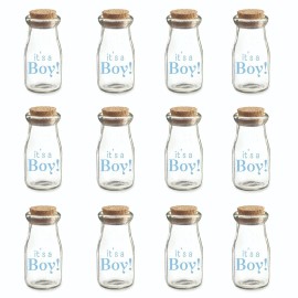 Kate Aspen It's a Boy 3.8 oz. Bottle Favors Jar Baby Shower Favor Boxes Alternative 24