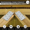 OMIDEAS 10 x Flat Joining Plates (80 x 40 x
