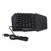 One Handed Gaming Keyboard USB Wired RGB Backlit 35 Keys