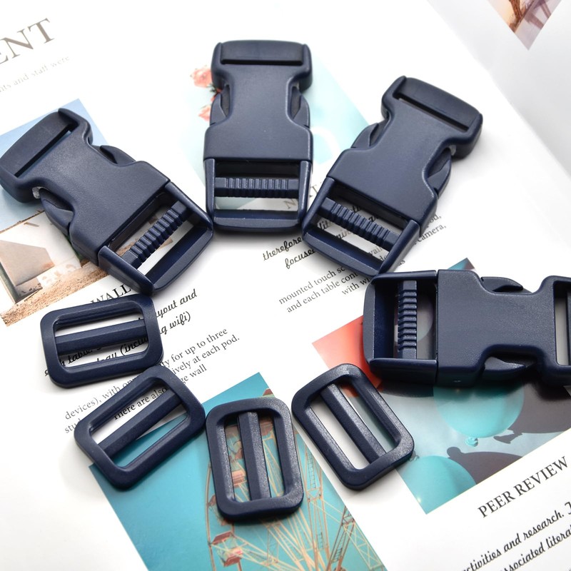MELORDY 1 inch Buckles Straps Set with 10 Yards Nylon