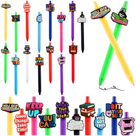 ZLFSRQ 15Pcs Funny Pens for Book Lovers Gifts Motivational Pens with Saying