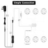 LABOREDUCER Under Cabinet Light Kitchen Kit,Dimmable Display Cabinet Lighting Cupboard