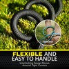 HYDROSTEEL PRO 50 Ft Metal Garden Hose with Nozzle, Indestructible