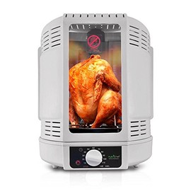NutriChef AZPKRT15 Vertical Rotisserie Cooker, 1 pounds, White