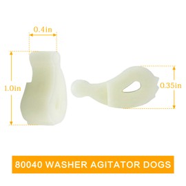 80040 Washer Agitator Dogs Replacement kit, Fit for Whirl-pool & Ken-more Washer Parts, Replaces 285612 AP3119063,80040VP, Heavy Duty, 20 Pack
