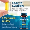 Omega 3 1000mg Capsules - 365 Fish Oil Tablets with