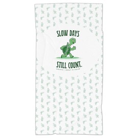 Sprints Athletic Running Towel, Full-Sized, Car Seat Cover - Moisture Wicking (Slow Days Still Count)