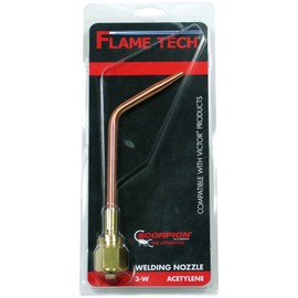 FlameTech 0-W-1 Medium Duty Acetylene Welding Nozzle, Victor Compatible, Tested in The USA