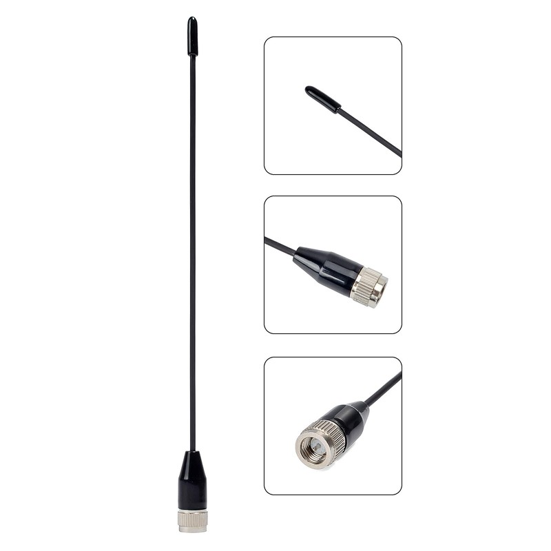 YNIBST 430-440MHz Flexible Handy Wireless Antenna, SMA Type, Total Length