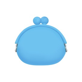 Jalopink Silicone Coin Purse for Women – Small Coin Pouch with Kiss Lock, Multi-purpose Storage for Coins, Keys, Lipstick, and Earphones – Mini Cute Change Purse, Coin Purse & Pouch (Blue)