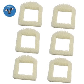 HQRP 6-Pack Foam Pre-Filter Works with Drinkwell Stainless Steel 360 D360SS-RE / PWW00-13705, Ceramic Avalon PWW00-13905 / PWW00-14376, Multi-Pet Fountains Plus Coaster