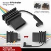 Nilight 4 Pin Trailer Wiring Harness Kit 56490 Vehicle Standard