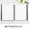 BetterNote Notes Refill Pages for Disc Notebooks, fits Happy Planner,