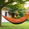 FURINNO FH16097BK/OR Portable Heavy Duty Lightweight Hammock, Black/Orange