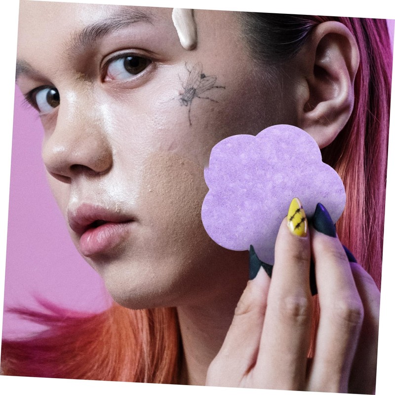 Outanaya Gentle Dual-Sided Facial Sponges 50pcs Soft Face Cleaning Tools