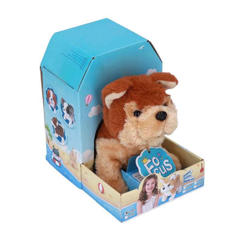 Electronic Dog Toy Children German Shepherd Barking Walking Interactive Plush