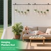 Ihomepark Plant Hanging Rod 59”, Plant Rod for Hanging Plants