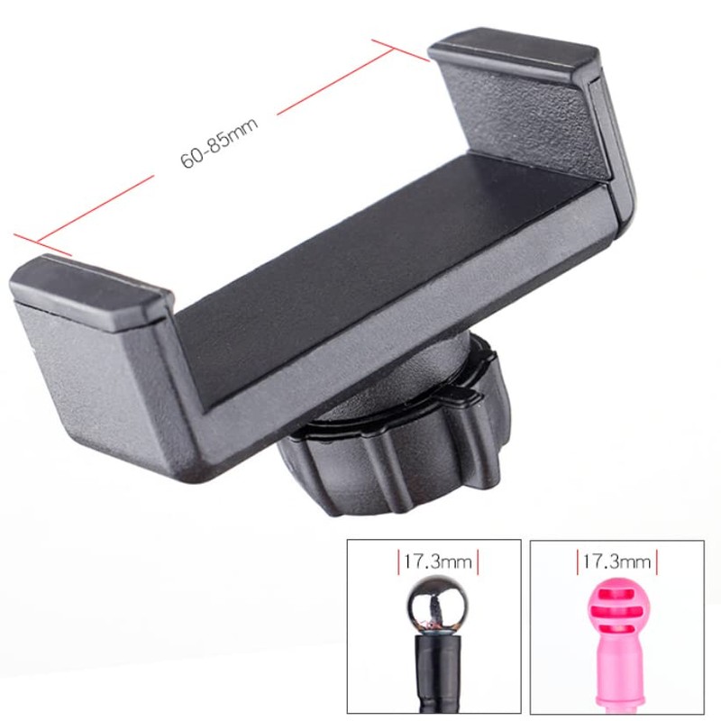 VizGiz 2 Pack Ring Light Phone Holder Replacement Clamp 17mm