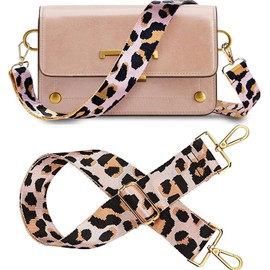 LYSAIMG Wide Purse Strap,5CM Wide Fashion Shoulder Strap for Bag Adjustable Replacement Belt Crossbody Handbag Purse Strap (Wide：1.97'') (Gold Buckle-Pink)