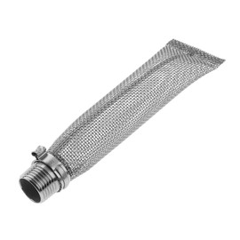 Freebily 300 Micron Stainless Steel Kettle Tube Mash Tun Mesh Strainer Bazooka Spigot Pot Boil Brew Filter Screen for Homebrew Silver 6 inches