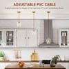 VONLUCE Pendant Lights Kitchen Island, Brushed Gold Pendant Light Fixtures
