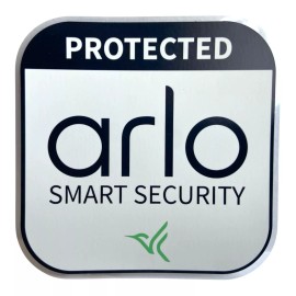 Arlo Smart Security Sticker Decal for Arlo Wireless Security Camera Systems - Blue / White Square 3.5" x 3.5"