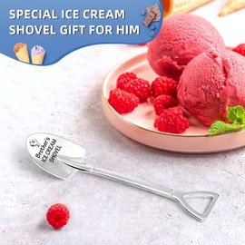 Birthday Gifts for Men Brother, Brother Birthday Gifts from Sister Him Friend, Little Brother Gifts, Funny Brother's Ice Cream Shovel Scoop Christmas Gifts for Brother Presents