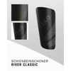 JAKO Unisex River Light Shin Pads, Black, S