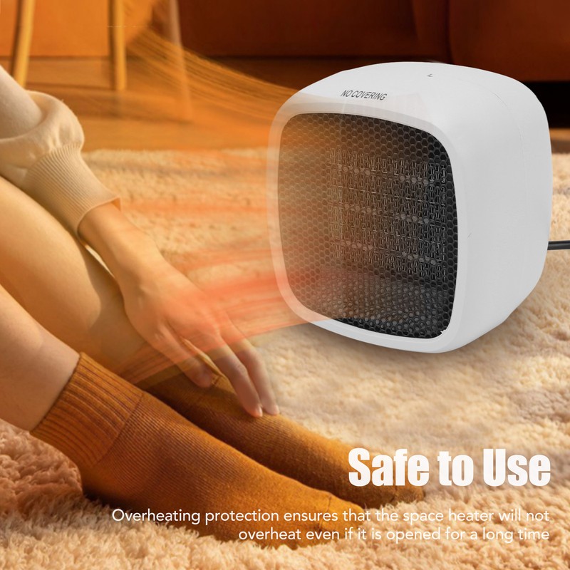 Desktop Heater Fan Household Mini Portable Electric Space Heater for