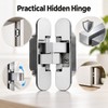 Invisible Door Hinges for Concealed Furniture Doors – Stainless Steel