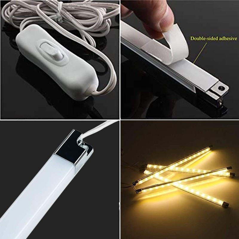 Led Light Strips Kit, (6) 12'' Linkable Light Bars +