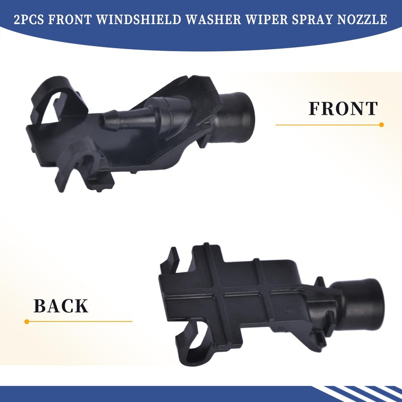 Getfarway Pair Front Windshield Washer Wiper Spray Nozzle 76810-TK4-A11 Compatible