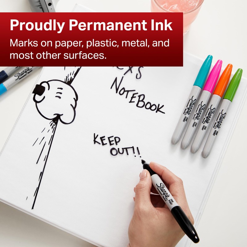 Sharpie Permanent Markers | Fine Point | Assorted Colours |