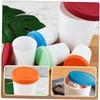 Kichvoe 4Pcs Round Ice Cream Storage Containers Dessert Cups with