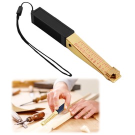 Door Gap Measuring Tool 1-15mm Fire Door Gap Gauge Checker Tool, 0.5mm Precision Feeler Gauges, Multifuctional Measuring Wedge Engineering Ruler for House Engineering Inspection Flatness