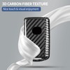 T-carbon Key Fob Cover Compatible with Mazda with Keychain,Carbon Fiber