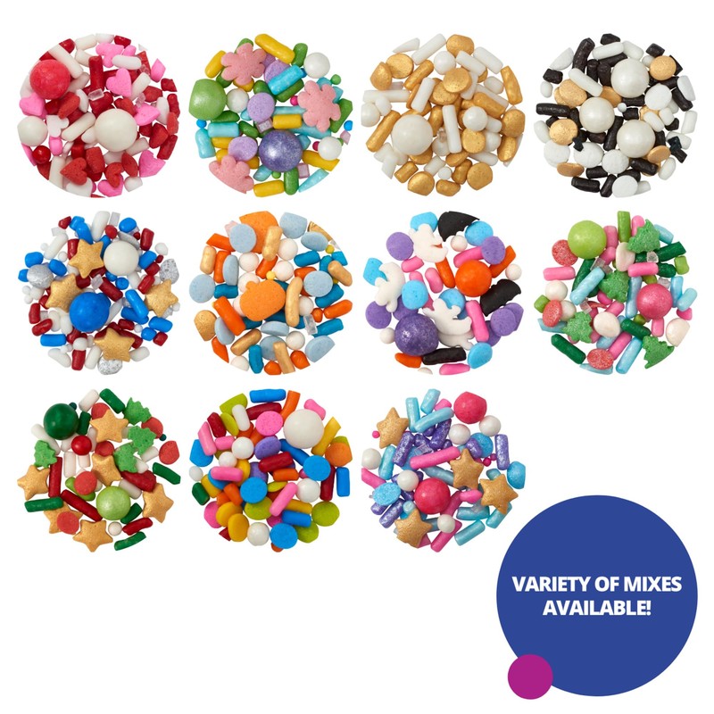 DECOPAC Firecracker Deluxe Fusion Mix, 26oz, Fancy Patriotic Candy Sprinkles
