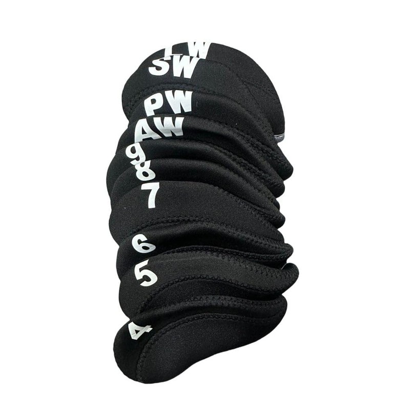 Golf Club Iron Head Covers 10 Piece Set Headcover Protector