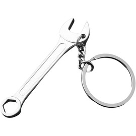 Jizlan Silver Mini Wrench Tool Keychain,Adjustable Wrench Keychain Spanner,Spanner Wrench Keyring Pendant,Novelty Wrench Repair Tools,Multitool Keychain Tool Keychains Gift for Men Women