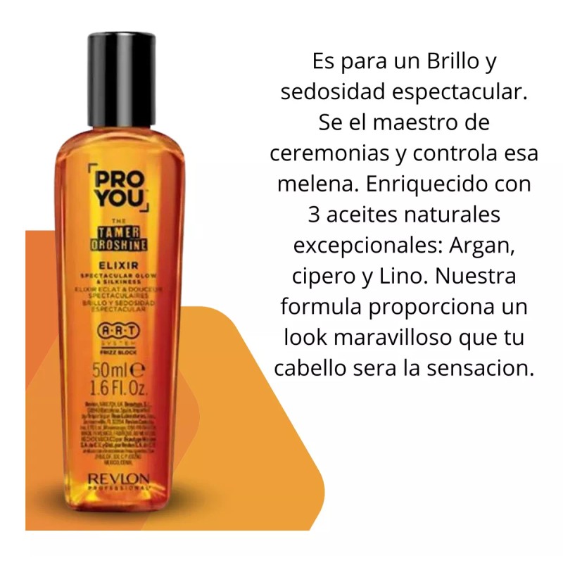 Revlon Tratamiento Alisado Tamer Oroshine Elixir Proyou Revlon 50ml