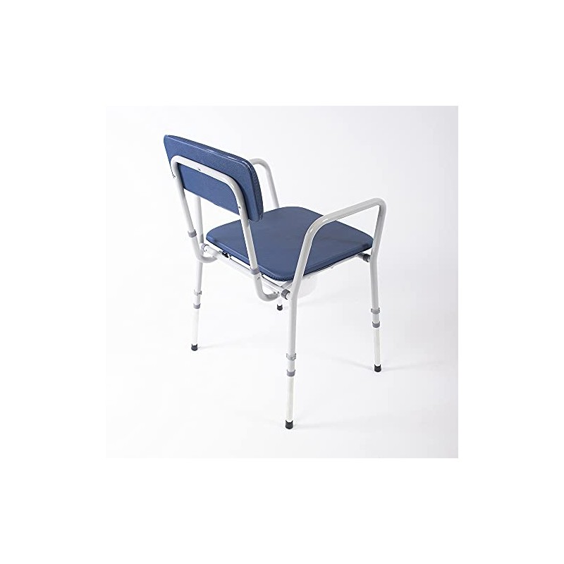 NRS Compact Dovedale Commode with Seat & Backrest, Medium, Modern