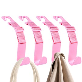Car Purse Hook - Purse Hooks for Car Headrest | Adjustable Bag Hanger Holder, Backseat Organizer Vehicle Accessories for Handbag Clothes Coats Hats