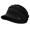 HAGOT Flat Cap for Hair Loss - Black, Flat Top