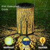 Solar Power Hanging Hollow LED Lamp Decorative Light for Outdoor