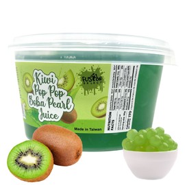 Fusion Select Bursting Boba Popping Boba Pearls Fruit Tea Snack Toppings (Kiwi, 450 Gram)