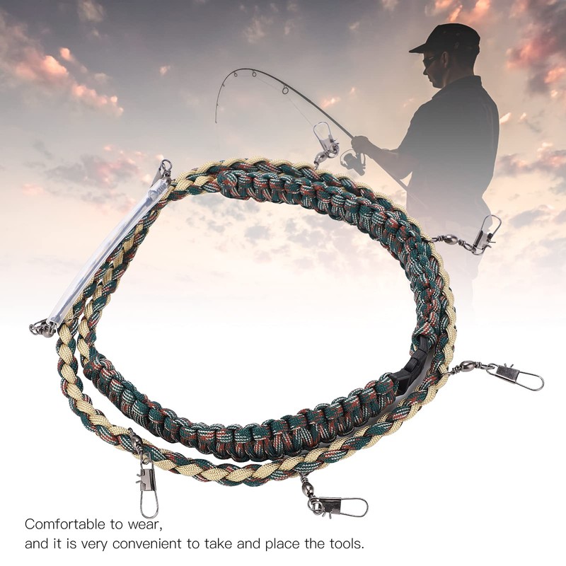 Fly Fishing Lanyard, Fly Fishing Nylon Braided Lanyard Necklace Fishing