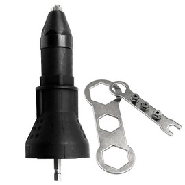 Electric Rivet Gun Drill Adapter Nut Riveting Adaptor Power Tool for Working Operation Black