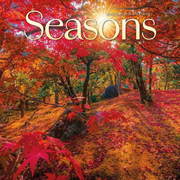 Carousel Calendars, Seasons 2026 Wall Calendar, 12'' X 12'', 16-Month