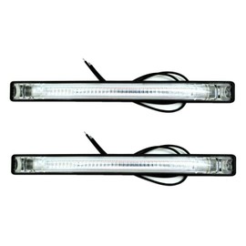 MelTruck® 2x LED Outline Light Position Light 12V 24V Truck Trailer E9... (Red (Colourless Shade))