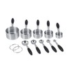 Ejoyous 10 Pieces Stainless Steel Measuring Cups and Spoons with